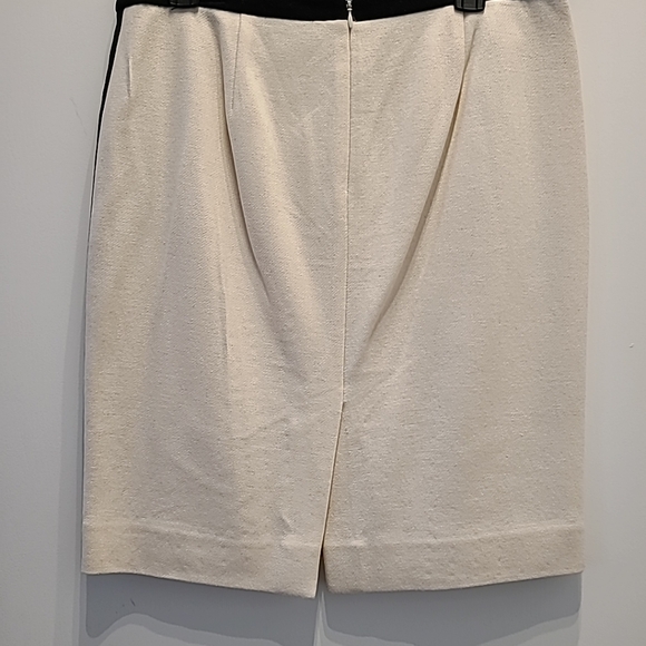 J crew wool pencil skirt in Cream With Black women’s  Excellent Condition size 8 - Picture 6 of 9